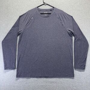 Rhone T-Shirt Shirt Mens 2XL Blue Heather Pullover Long Sleeve Performance